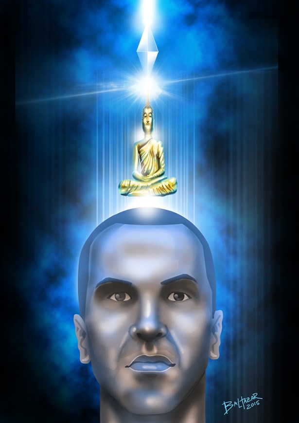 cabeça de buda espiritual